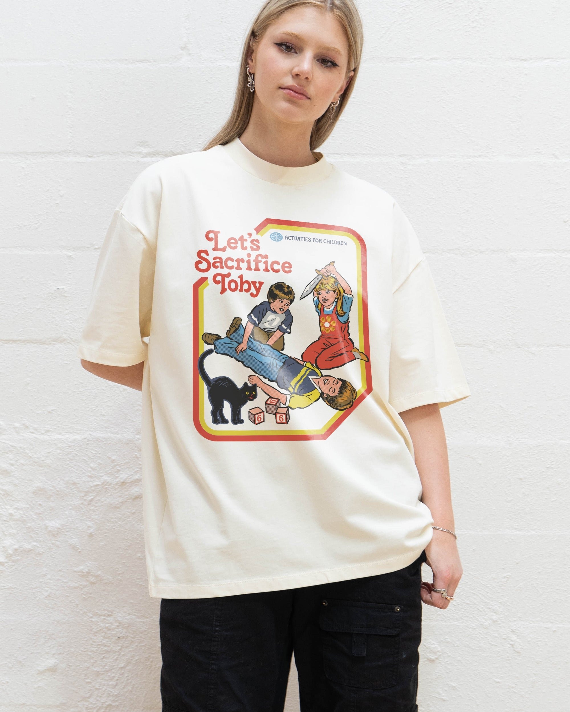 Let's Sacrifice Toby Oversized Graphic Tee - Unisex 100% Combed Cotton 275gsm Steven Rhodes