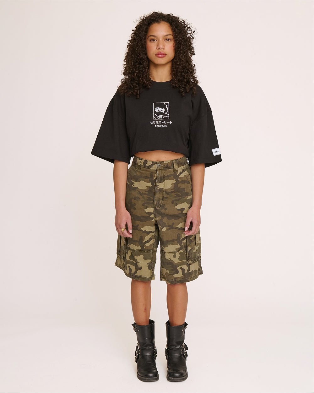 Big Bird Japanese Oversized Graphic T-Shirt - Unisex 90s Boxy Fit 100% Combed Cotton