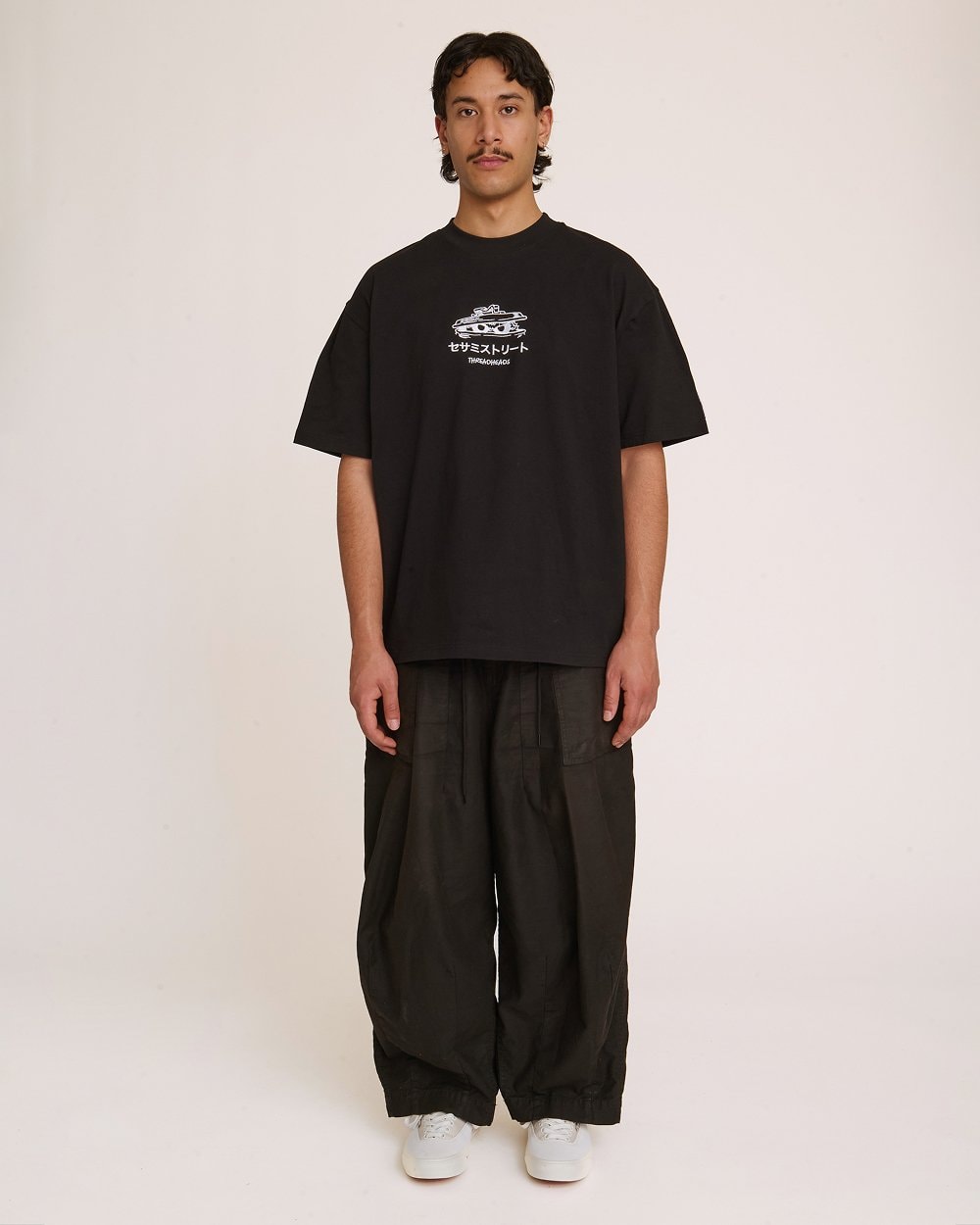 Oscar Japanese Oversized Graphic Tee Sesame Street Collab Unisex 100% Combed Cotton