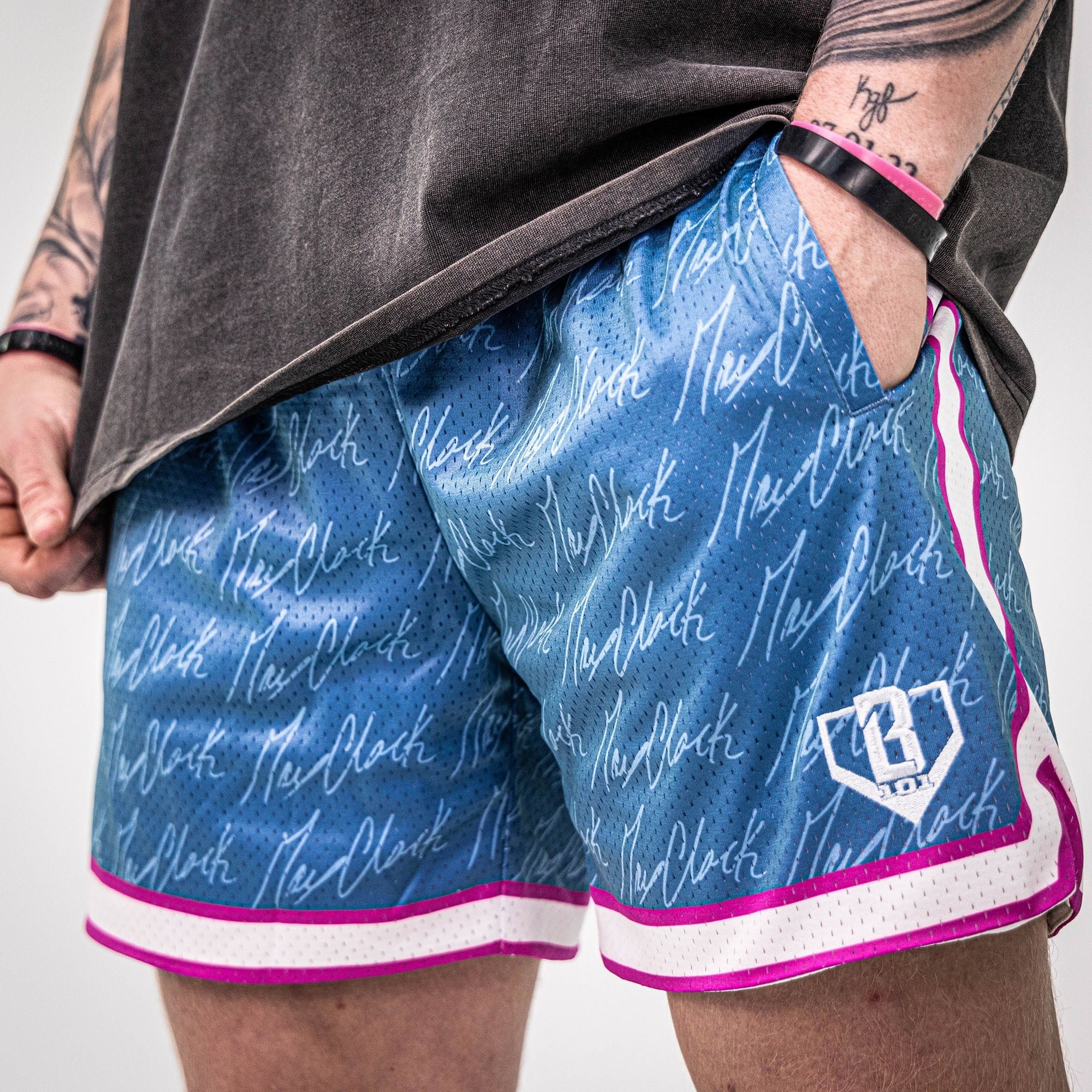 Max Clark Signature Mesh Shorts - Baseball Athletic Shorts with Allover Print