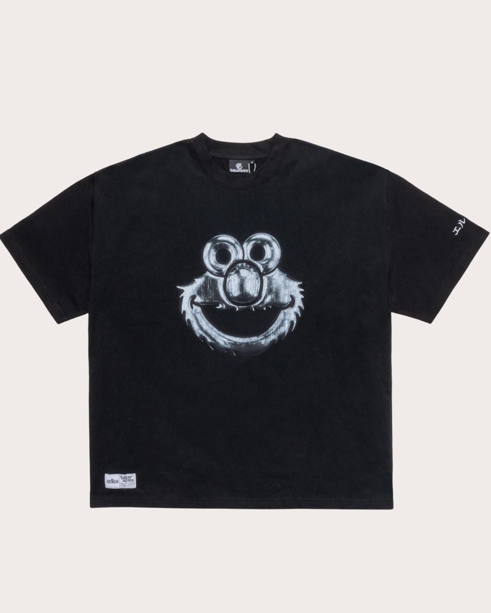 Elmo Chrome Oversized T-Shirt Sesame Street Graphic Tee Unisex 100% Combed Cotton